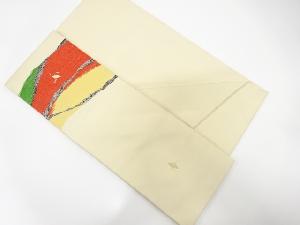 未使用品　抽象波模様織り出し名古屋帯